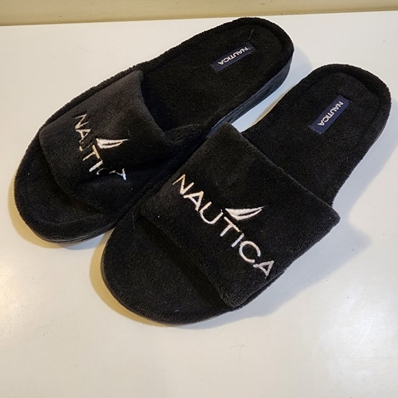 NAUTICA men's Black Slides size XL (13) - Picture 8 of 11